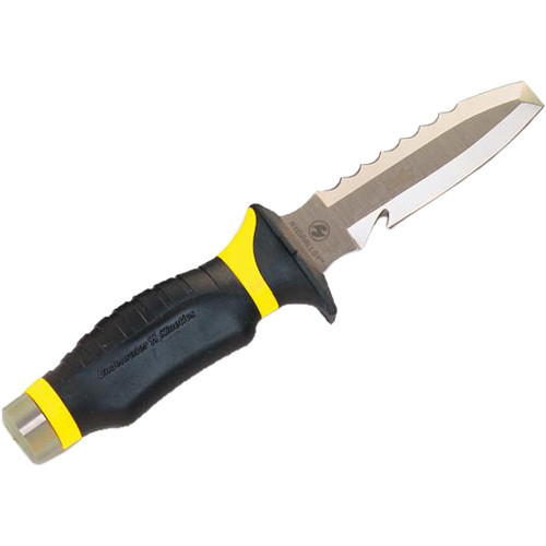 Underwater Kinetics Blue Tang Hydralloy Blunt Tip Dive Knife - Yellow