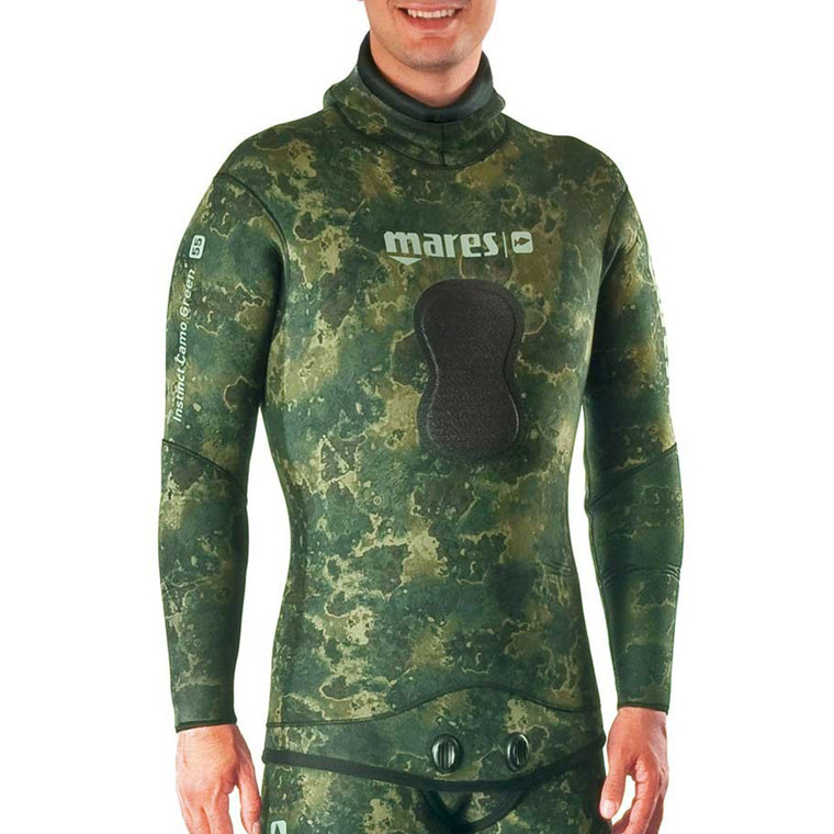 Mares Instinct 7mm Freediving Neoprene Jacket - Camo Green