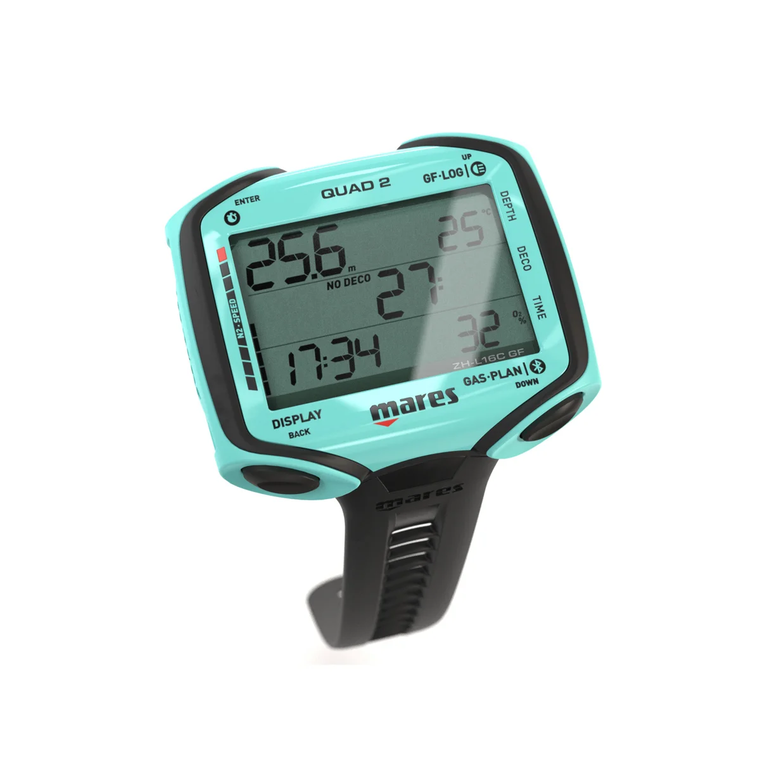 Mares QUAD 2 Wrist Dive Computer - Aqua